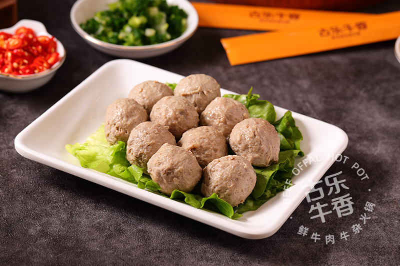 手打熟牛肉丸